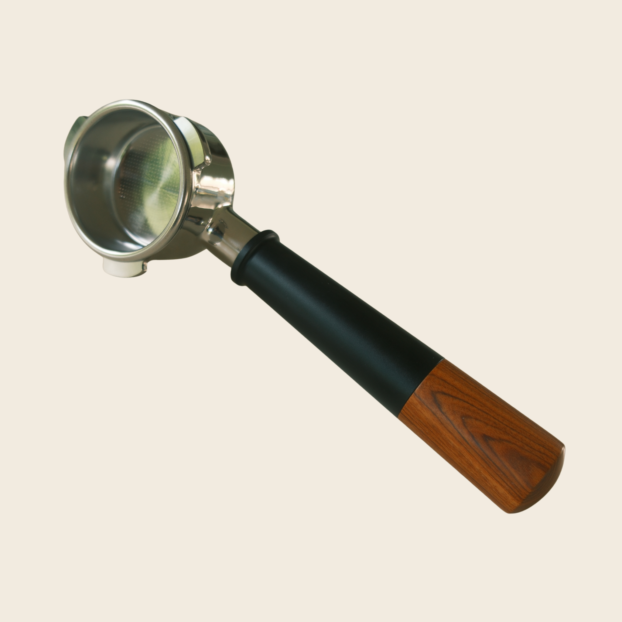 Breville 54mm Bottomless Portafilter – Aluminium & Rosewood Handle