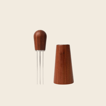 Almond Coffee Distributor Needle With Stand — front view