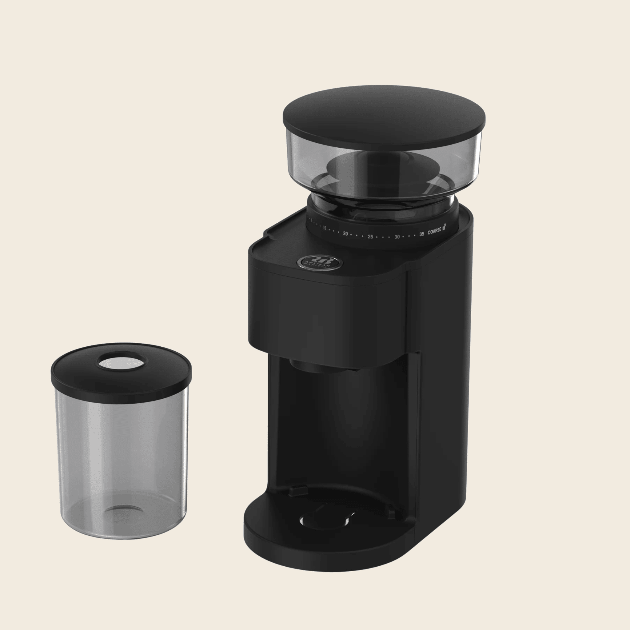 Artisan Barista Conical Burr Grinder — front view