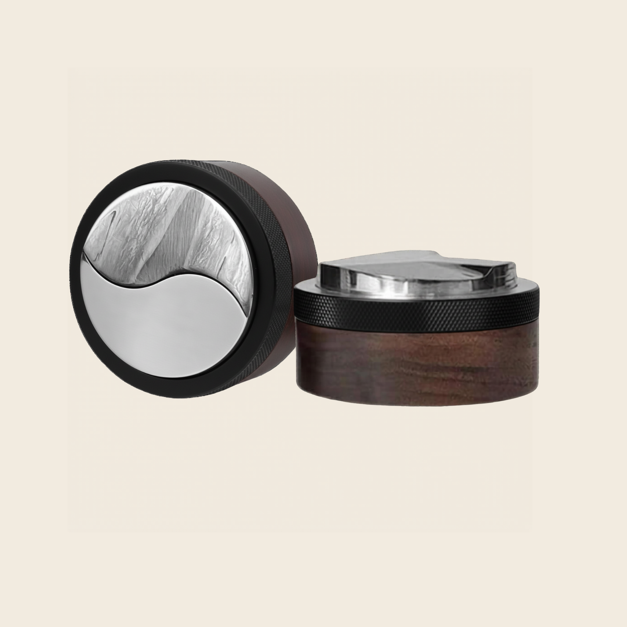 Premium Walnut Coffee Distributor — Adjustable | 53mm & 58mm