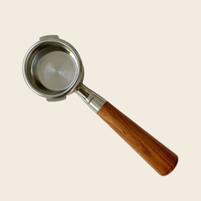 Load image into Gallery viewer, Gaggia 58mm - Bottomless Portafilter - Almond Solid Wood
