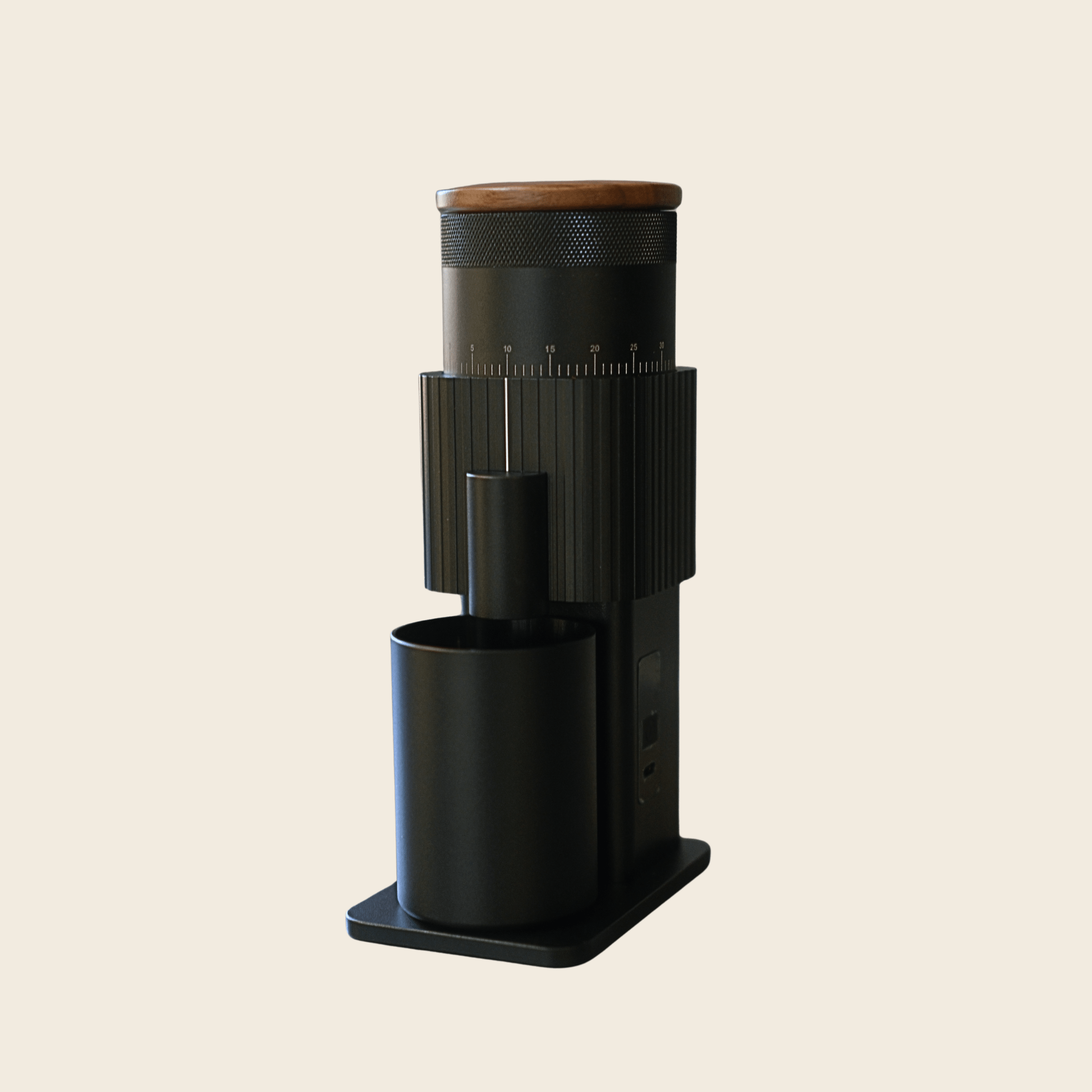 Mini Rechargeable Coffee Grinder | Black — front view