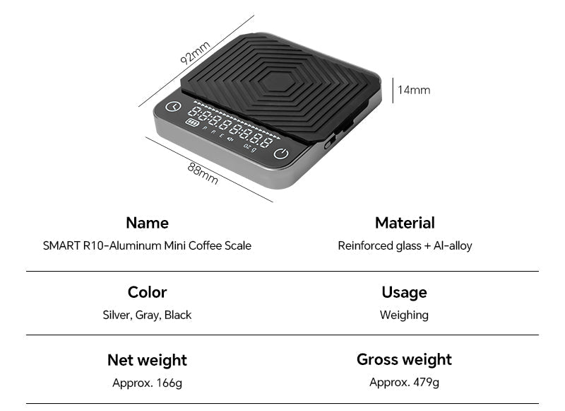 Smart R10 Digital Coffee Scales