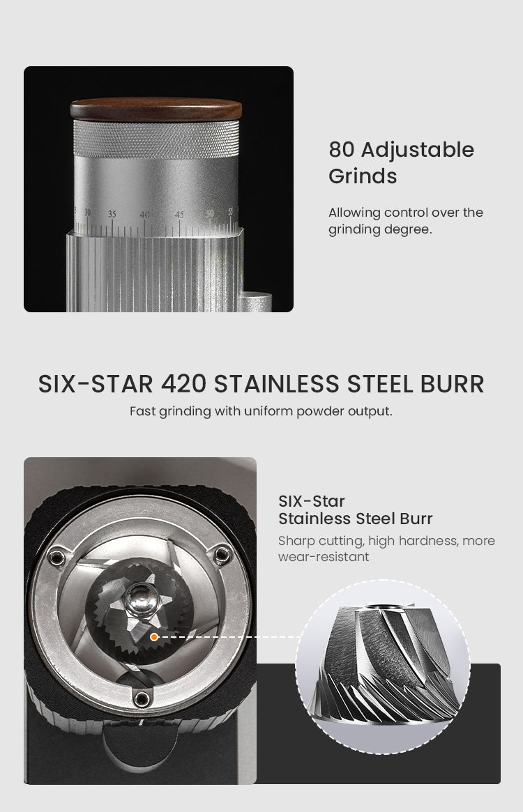 Mini Rechargeable Coffee Grinder | Black