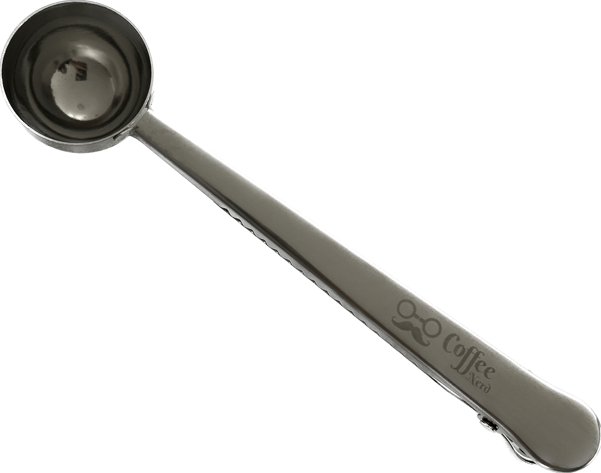 2-in-1 Coffee Bean Spoon & Bag Clip — detail view