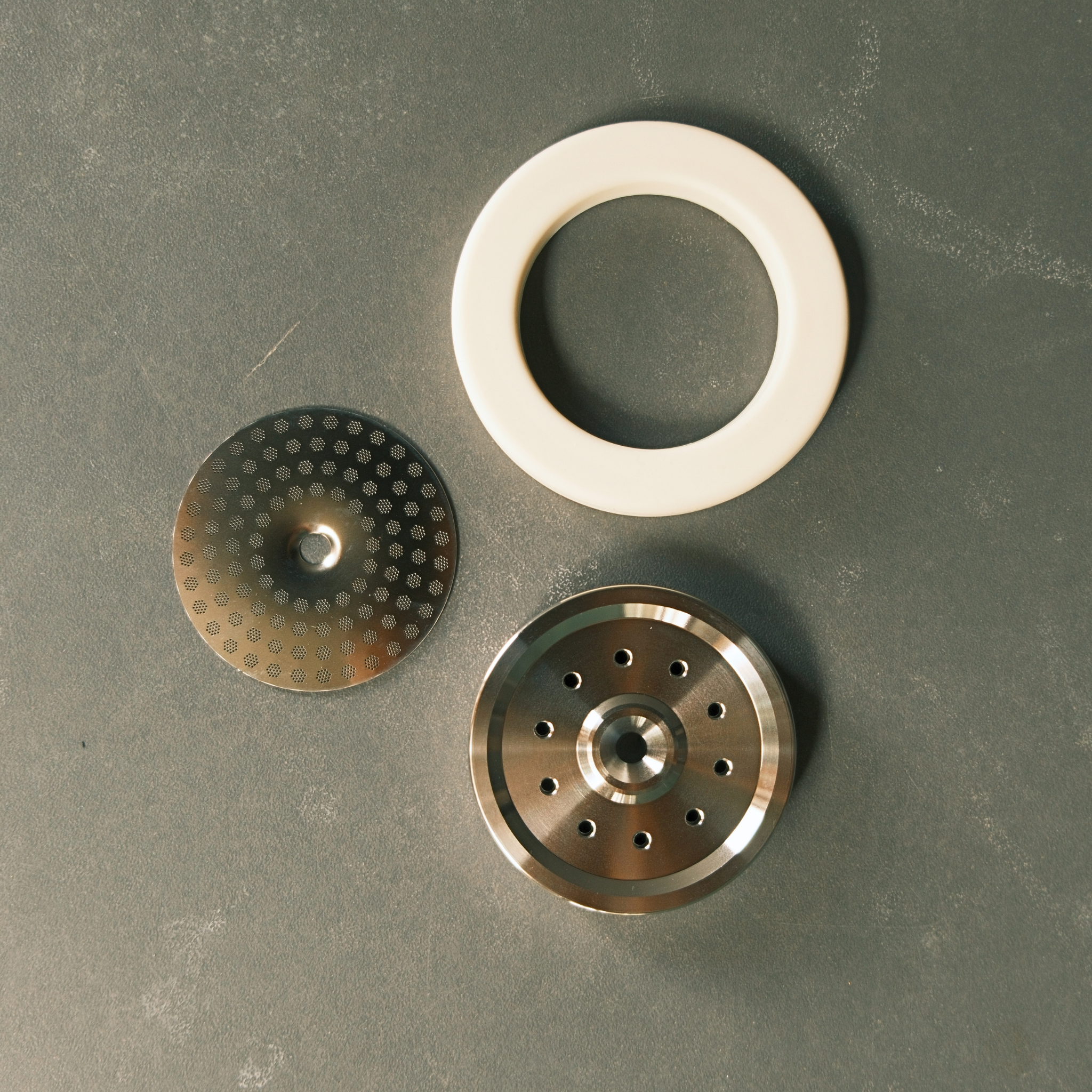 58mm Grouphead Upgrade Kit - Precision Shower Screen, Stainless Diffuser Plate and Gasket