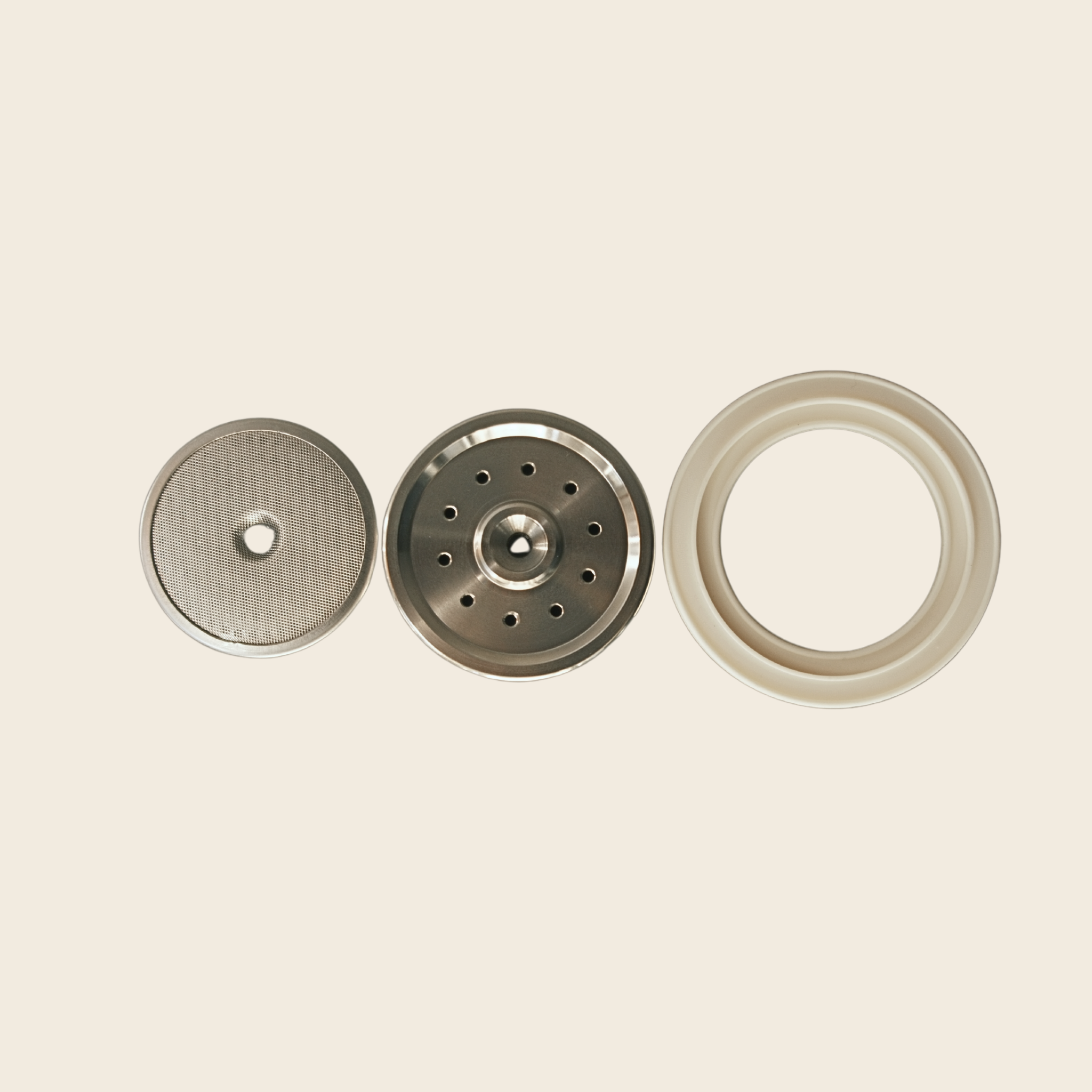 58mm Group Head Upgrade Kit - Precision Shower Screen, Stainless Diffuser Plate and Gasket