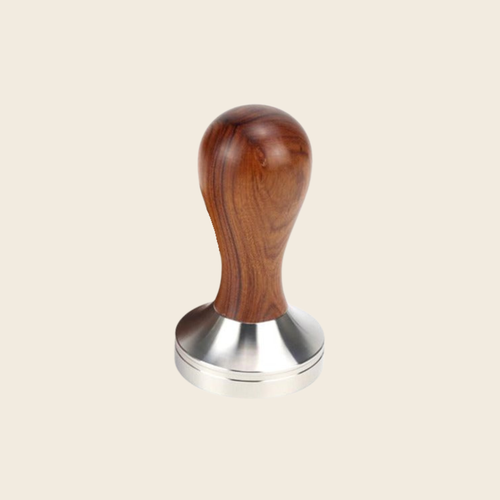 58.5mm Coffee Tamper - Almond Solid Wood - Barista Grade