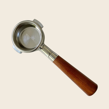 Load image into Gallery viewer, E61 58mm - Bottomless Portafilter - Almond Solid Wood
