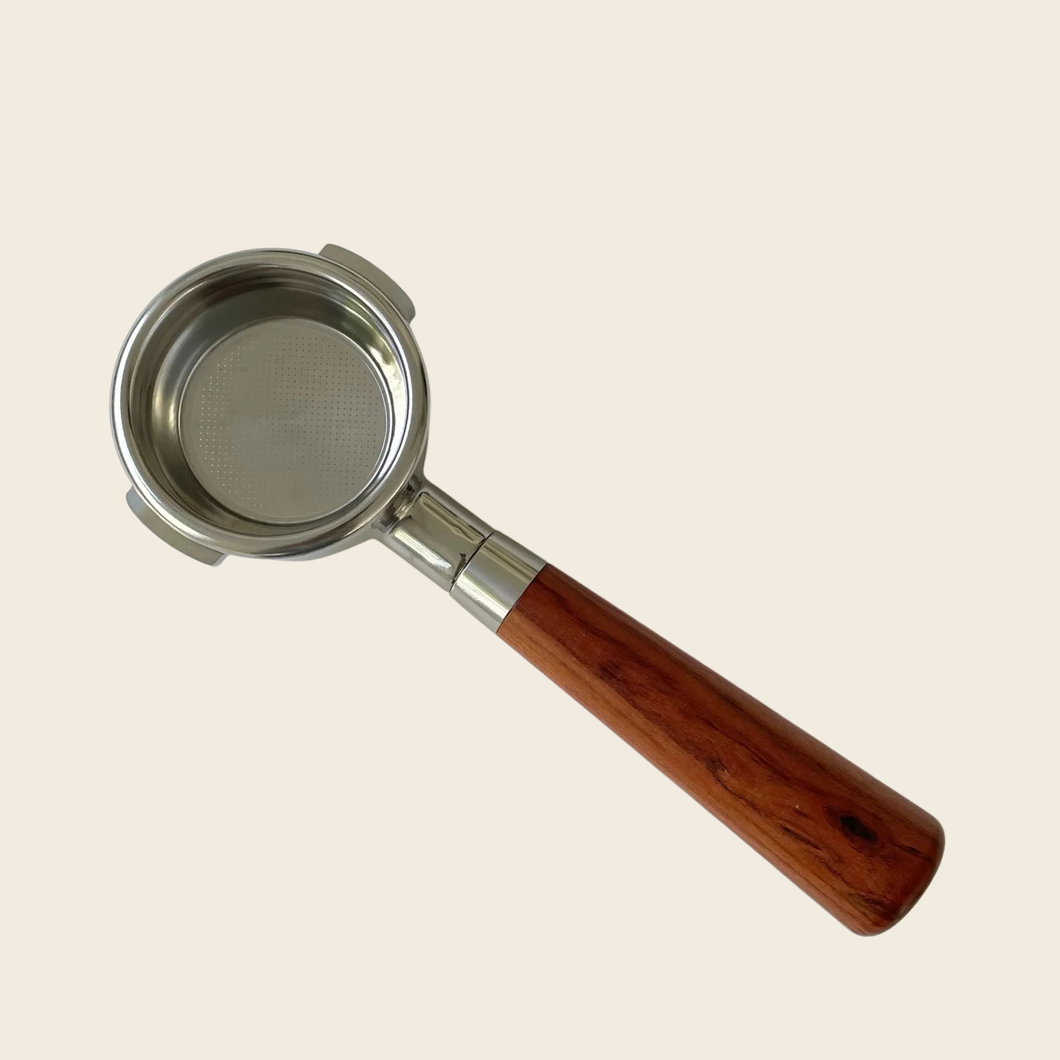 La Marzocco 58mm - Bottomless Portafilter - Almond Solid Wood